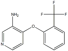 4-[2-(trifluoromethyl)phenoxy]pyridin-3-amine,,结构式