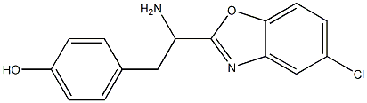 4-[2-amino-2-(5-chloro-1,3-benzoxazol-2-yl)ethyl]phenol Structure