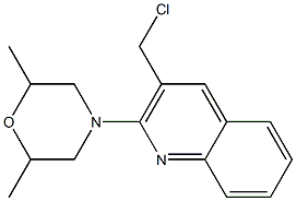  4-[3-(chloromethyl)quinolin-2-yl]-2,6-dimethylmorpholine