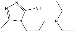 4-[3-(diethylamino)propyl]-5-methyl-4H-1,2,4-triazole-3-thiol Struktur