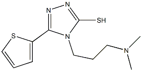 4-[3-(dimethylamino)propyl]-5-(thiophen-2-yl)-4H-1,2,4-triazole-3-thiol 结构式