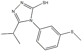 4-[3-(methylsulfanyl)phenyl]-5-(propan-2-yl)-4H-1,2,4-triazole-3-thiol Structure