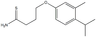 4-[3-methyl-4-(propan-2-yl)phenoxy]butanethioamide Structure