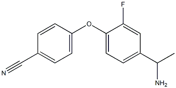 4-[4-(1-aminoethyl)-2-fluorophenoxy]benzonitrile|