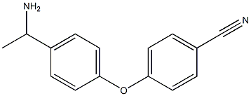 4-[4-(1-aminoethyl)phenoxy]benzonitrile,,结构式