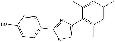 4-[4-(2,4,6-trimethylphenyl)-1,3-thiazol-2-yl]phenol