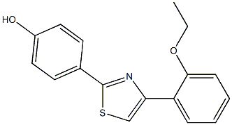 4-[4-(2-ethoxyphenyl)-1,3-thiazol-2-yl]phenol Structure