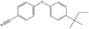 4-[4-(2-methylbutan-2-yl)phenoxy]benzonitrile,,结构式