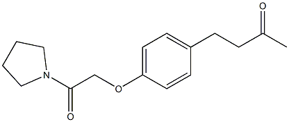4-[4-(2-oxo-2-pyrrolidin-1-ylethoxy)phenyl]butan-2-one Structure