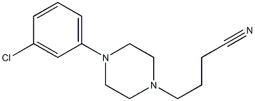 4-[4-(3-chlorophenyl)piperazin-1-yl]butanenitrile Structure