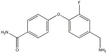 4-[4-(aminomethyl)-2-fluorophenoxy]benzamide Structure