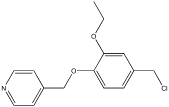 4-[4-(chloromethyl)-2-ethoxyphenoxymethyl]pyridine,,结构式