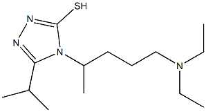 4-[4-(diethylamino)-1-methylbutyl]-5-(propan-2-yl)-4H-1,2,4-triazole-3-thiol Struktur