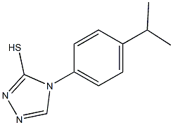 4-[4-(propan-2-yl)phenyl]-4H-1,2,4-triazole-3-thiol 化学構造式