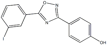 4-[5-(3-iodophenyl)-1,2,4-oxadiazol-3-yl]phenol 结构式