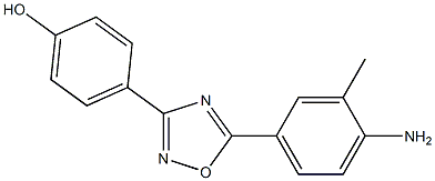 4-[5-(4-amino-3-methylphenyl)-1,2,4-oxadiazol-3-yl]phenol Struktur
