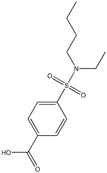 4-[butyl(ethyl)sulfamoyl]benzoic acid 化学構造式