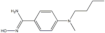 4-[butyl(methyl)amino]-N'-hydroxybenzene-1-carboximidamide Structure