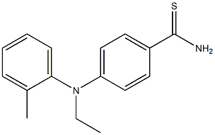 4-[ethyl(2-methylphenyl)amino]benzene-1-carbothioamide Struktur