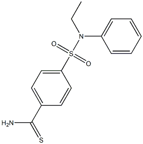 4-[ethyl(phenyl)sulfamoyl]benzene-1-carbothioamide