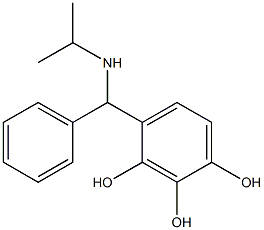 4-[phenyl(propan-2-ylamino)methyl]benzene-1,2,3-triol 化学構造式