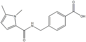 4-{[(1,5-dimethyl-1H-pyrrol-2-yl)formamido]methyl}benzoic acid,,结构式
