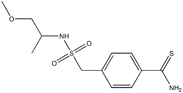 4-{[(1-methoxypropan-2-yl)sulfamoyl]methyl}benzene-1-carbothioamide Structure