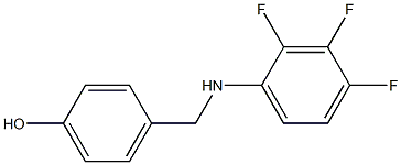 4-{[(2,3,4-trifluorophenyl)amino]methyl}phenol,,结构式