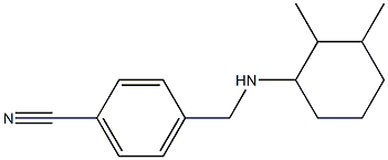 4-{[(2,3-dimethylcyclohexyl)amino]methyl}benzonitrile 结构式
