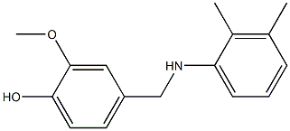 4-{[(2,3-dimethylphenyl)amino]methyl}-2-methoxyphenol 结构式
