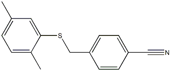 4-{[(2,5-dimethylphenyl)sulfanyl]methyl}benzonitrile 结构式