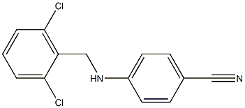4-{[(2,6-dichlorophenyl)methyl]amino}benzonitrile 化学構造式