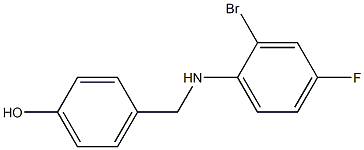 4-{[(2-bromo-4-fluorophenyl)amino]methyl}phenol