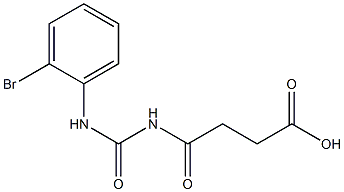 4-{[(2-bromophenyl)carbamoyl]amino}-4-oxobutanoic acid Struktur