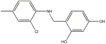  4-{[(2-chloro-4-methylphenyl)amino]methyl}benzene-1,3-diol