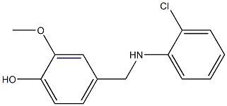 4-{[(2-chlorophenyl)amino]methyl}-2-methoxyphenol Structure