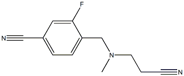 4-{[(2-cyanoethyl)(methyl)amino]methyl}-3-fluorobenzonitrile|