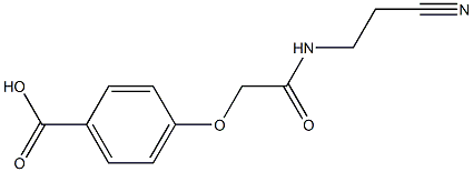 4-{[(2-cyanoethyl)carbamoyl]methoxy}benzoic acid Structure