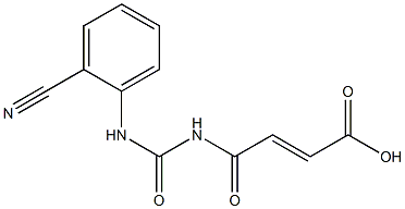 4-{[(2-cyanophenyl)carbamoyl]amino}-4-oxobut-2-enoic acid 结构式