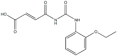 4-{[(2-ethoxyphenyl)carbamoyl]amino}-4-oxobut-2-enoic acid Struktur