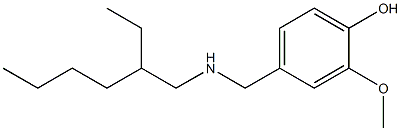 4-{[(2-ethylhexyl)amino]methyl}-2-methoxyphenol Structure