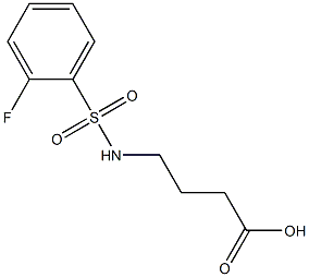 4-{[(2-fluorophenyl)sulfonyl]amino}butanoic acid