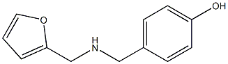 4-{[(2-furylmethyl)amino]methyl}phenol 化学構造式
