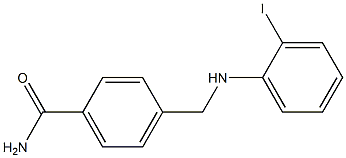 4-{[(2-iodophenyl)amino]methyl}benzamide 结构式
