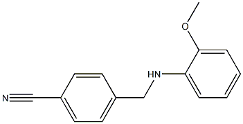 4-{[(2-methoxyphenyl)amino]methyl}benzonitrile Structure