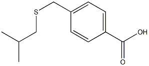 4-{[(2-methylpropyl)sulfanyl]methyl}benzoic acid,,结构式