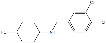 4-{[(3,4-dichlorophenyl)methyl]amino}cyclohexan-1-ol 化学構造式