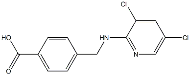 4-{[(3,5-dichloropyridin-2-yl)amino]methyl}benzoic acid Structure
