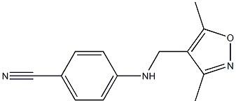 4-{[(3,5-dimethyl-1,2-oxazol-4-yl)methyl]amino}benzonitrile|