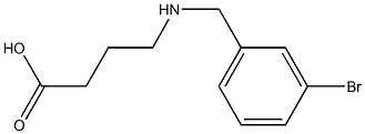 4-{[(3-bromophenyl)methyl]amino}butanoic acid Structure